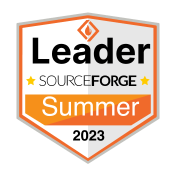 Leader Summer 2023" badge from SourceForge displaying an orange and white design.