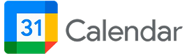 Google Calendar logo with a colored square icon showing the number "31" and the word "Calendar" in gray text.