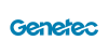 Blue Genentech logo on a white background.